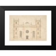thumbnail image 2 of Henry Keene 14x11 Black Modern Framed Museum Art Print Titled - Facade of a Gothic Revival Church (1745-76), 2 of 5