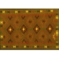 thumbnail image 1 of Ahgly Company Machine Washable Indoor Rectangle Southwestern Yellow Country Area Rugs, 4' x 6', 1 of 4