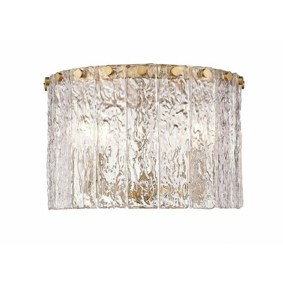 3 Light Flush Mount in Contemporary Style-8 inches Tall and 12.5 inches Wide-Modern Gold Finish Bailey Street Home 372-Bel-4961866