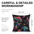 thumbnail image 2 of Mushrooms stars psychedel Linen toss pillowcase Decoration pillowcase Gift preferred 20x20" Cushion cover 2 set Sofa pillowcase Sofa bedroom living room car, 2 of 6