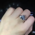 thumbnail image 4 of 3.5ct Love Heart AAA Cz 925 Silver Band Women's Gift Wedding Party Ring Size 4-9, 4 of 5