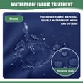 thumbnail image 4 of Ottowood Outdoor Deep Seat Cushions Set of 2, 24x24x4 Water-Repellent Patio Cushions, Navy Blue, 4 of 8