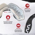 thumbnail image 3 of Protector bucal SAFEJAWZ Slim Fit Black Fangz para adultos mayores de 12 años, 3 of 6