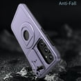 thumbnail image 6 of ELEHOLD for Samsung Galaxy S24 Plus Magnetic Case,Rugged Hard PC Protective Case with Rotation Ring Holder Kickstand Compatible with Mag Safe Shockproof Cover for Samsung S24 Plus,Purple, 6 of 6
