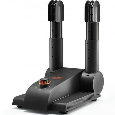 180 Foldable 2-Tube Shoe Dryer Boot Dryer with Heat Blower Black & Orange