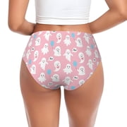 Womens Underwear - seamless pattern pink glamour No Show Seamless Underwear for Women, Stretch Womens Panties, Hipster Soft Comfort Ladies Panties Bikini Underwear Briefs