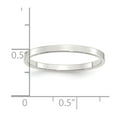 thumbnail image 5 of 925 Sterling Silver 2mm Flat Band Ring Size 13, 5 of 6