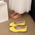 thumbnail image 5 of AUDeals Women's Ballet Flats, Square Toe Slip On Shoes with Bowknot and Soft Sole, Foldable Dress Shoes for Parties, 5 of 5