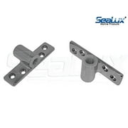 SeaLux Marine 316 Stainless Steel Side Mount Oarlock Sockets for 1/2" Shank (Pair)