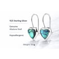 thumbnail image 6 of AeraVida Ocean Colors Love and Romantic Hearts Abalone Seashell Inlay on Sterling Silver | Ear Fish Hook Lock Earrings | Casual Fashion Jewelry Gifts for Female, 6 of 8