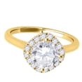 thumbnail image 3 of Aonejewelry 0.75 Ctw. Glitzy Diamond Wedding Engagement Ring In 14K Yellow Gold, 3 of 4