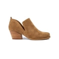 thumbnail image 2 of BARETRAPS Womens Brown Dot Cut-Out Cushioned Round Toe Block Heel Slip On Booties 8.5, 2 of 4