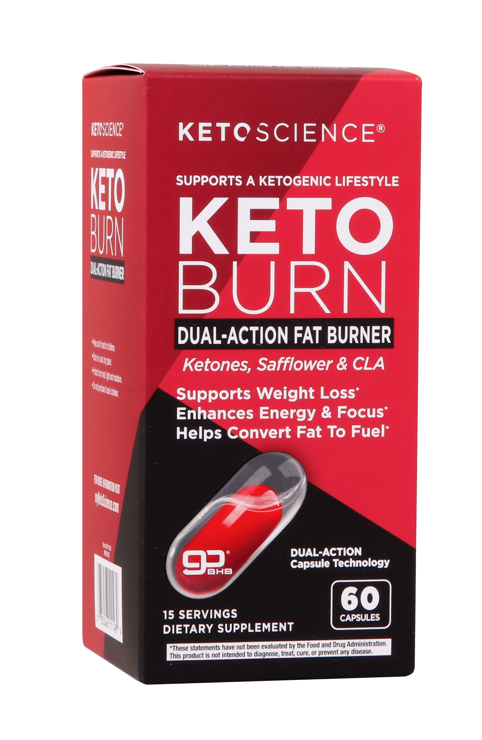 Keto Science Keto Burn Fat Burner Capsules, 60 Ct - Walmart.com