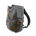 thumbnail image 5 of Gearonic Men's Vintage Canvas Military Backpack, Gray, 5 of 6