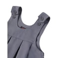 thumbnail image 5 of Smith's American Girls' Pleated Crossover Jumper Dress Color: gray Size: 4t, 5 of 5
