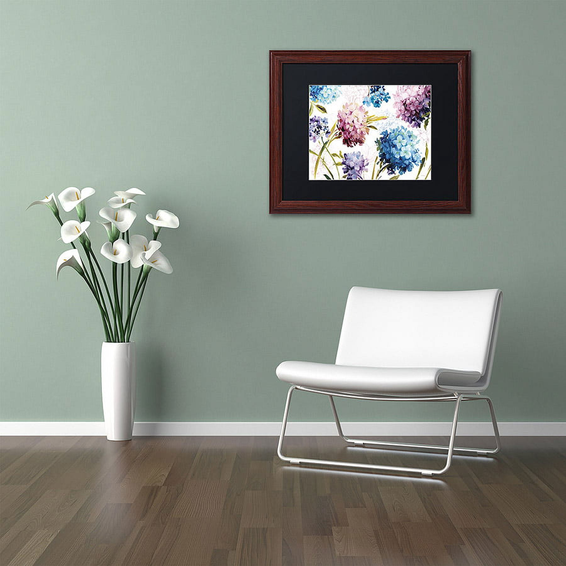 Trademark Fine Art "Spring Nectar I Laurie" Canvas Art by Lisa Audit, Black Matte, Wood Frame