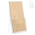 thumbnail image 1 of KAKOWELY Pamphlet Display Stand Brochure Display Stand Magazine Holder Acrylic Brochure Holder File Organizer Menu Holder Stand For Countertop9.13"X4.13"X3.23", 1 of 5