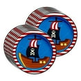thumbnail image 2 of Pirate Ship Birthday Party Supplies - Pirate Party Supplies - Pirate Treasure Hunt Party - Birthday Party for Boy | Tableware Set Includes Plates, Napkins and Plates | Kit for 16, 2 of 7
