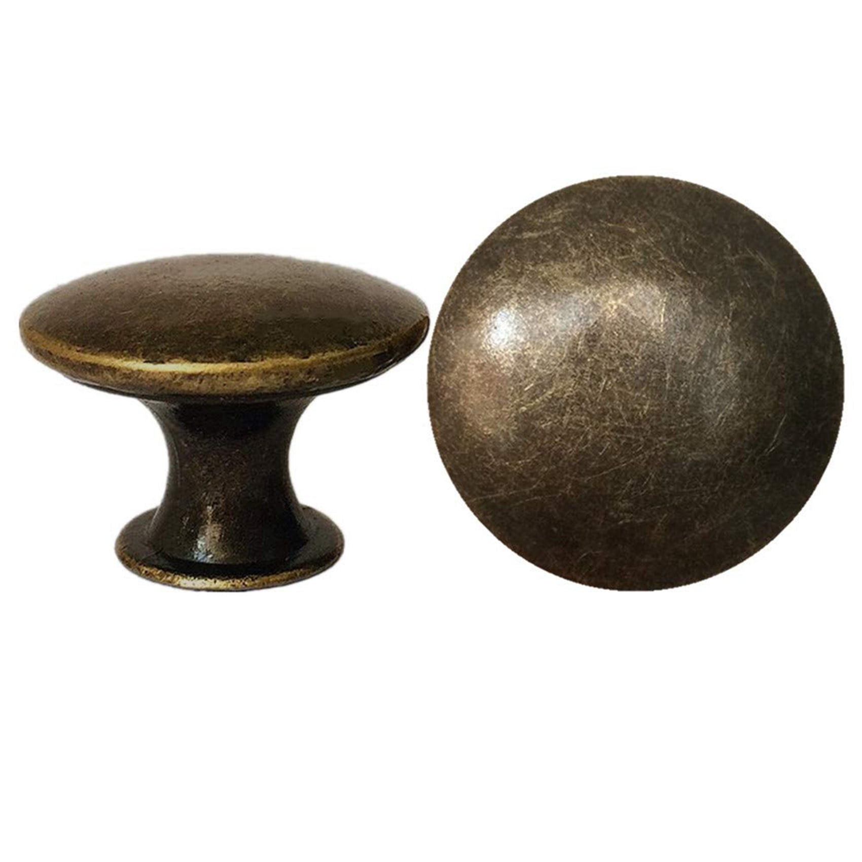 50PCS Vintage Door Drawer Knobs 30mm Antique Kitchen Cabinet Cupboard Handles, for Dresser and Cabinet, Old Bronze
