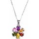thumbnail image 1 of Flower Necklace for Women Cubic Zircons Necklace (type 3), 1 of 4