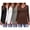 Black/Brown/Light Grey/White, variant on Weardear Maternity Tops Long Sleeve Pleated Waist Pregnancy Shirts V Neck Casual Pregnant Clothes Tunic Blouse for Women