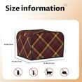 thumbnail image 5 of Daiia Buffalo Check Plaid Pattern 4 slice Toaster Cover, Toaster Appliance Dust-proof Cover For Kitchen Small Appliance Dust Cover and Fingerprint Protection, 5 of 7