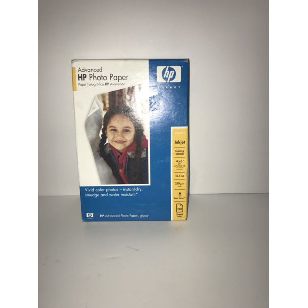 HP Advanced Photo Paper 4X6 Glossy 100 Sheets New Unopened Box