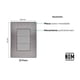 thumbnail image 4 of Placa Armada Inoxidable Ciega Plata 10 Pzs, 4 of 4