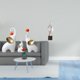 thumbnail image 2 of Figuras abstractas de familia de elefantes, esculturas de animales, estatuas decorativas para escritorio, sala de estar, dormitorio, casa, oficina, de, 2 of 8