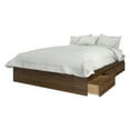thumbnail image 3 of Nexera 3 Piece Full Size Bedroom Set, Walnut and White, 3 of 11