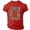 Red, variant on Youpwaven Punch the Monkey Men's Graphic T-Shirt, Team Punch Fun Monkey Illustration Short Sleeve Crewneck Tee, Casual Cotton Blend Sporty Top S-4XL