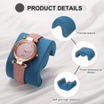 thumbnail image 3 of 4pcs Watch Case Pillows, M Shaped Display Pillow Velvet Cushion Replacement for Bracelet Storage Blue, 3 of 5