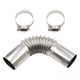 thumbnail image 1 of Conector De Codo De Tubo De De 2x24mm ID De 25mm Para Calentador De Agua A Gas Plateado, 1 of 8
