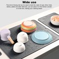 thumbnail image 4 of Plato secado estera tazas flexibles placas drenaje vajilla vajilla tenedores horquillas antideslizante reutilizando mesa de colgantes vajilla almohadilla gris Inevent HA047919-03, 4 of 7