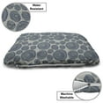 thumbnail image 3 of Grey Blue Pet Bed, Traditional Folklore Inspired Spiral Dots on Grey Colored Background, Chew Resistant Pad for Dogs and Cats Cushion with Removable Cover, 24" x 39", Multicolor, by Ambesonne, 3 of 4