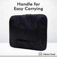 thumbnail image 3 of The NYC T-Pack from Merzon Travel, Laptop / Tablet Sleeve with Organized Storage, Protective Tech Organizer with Handle, Made from Sturdy Ballistic Nylon, Fits Up To 16 Inch Laptop, TP-315-BLK, Black, 3 of 8