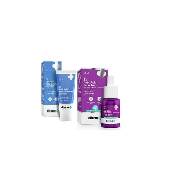 The Derma Co 1% Kojic Acid Face Wash,100ml+2% Kojic Acid Face Serum30ml