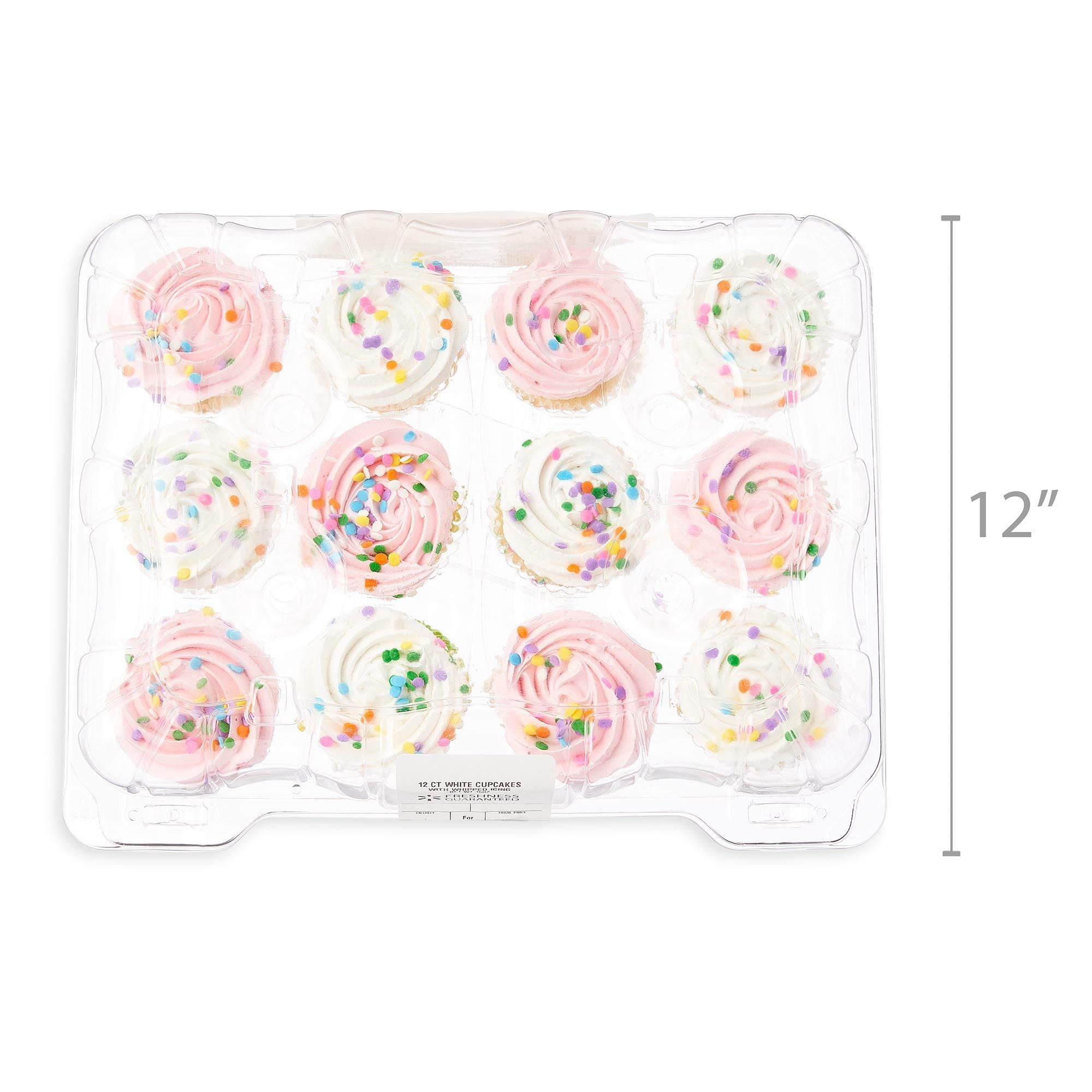 Freshness Guaranteed Special Order White Cupcakes with Whipped Icing, 12 Count