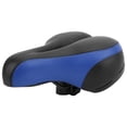 thumbnail image 4 of Bike Saddle Microfiber Leather HollowCarved Shock Absorber Mountain Bike Saddle Seat(Black Blue ), 4 of 8