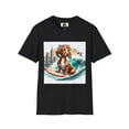 thumbnail image 2 of Dachshund wave surfing t shirt, 2 of 10
