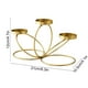 thumbnail image 3 of Candelabro Dorado de Tres Brazos | Decoración | Centro de Mesa para Bodas, Navidad y Fiestas | Material: Aleación | 21 X 12 X 10,5 Cm | 1 Unidad, 3 of 6
