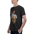 thumbnail image 5 of Jean Michel Basquiat Men's Cotton Short Sleeve Crewneck T-Shirt Casual Graphic Tee Shirts Tops, 5 of 5