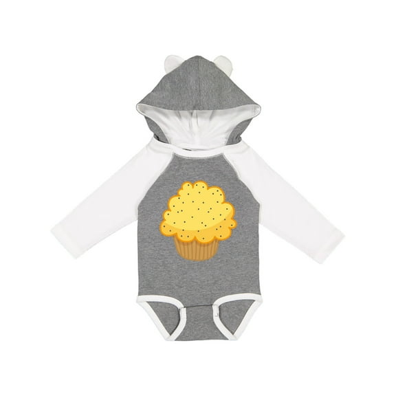 Inktastic Lemon Poppyseed Muffin Boys or Girls Long Sleeve Baby Bodysuit
