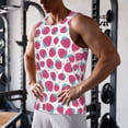 thumbnail image 5 of Cauagu Hand Drawn Strawberry Print Men's Sleeveless Muscle Shirts,Tank Tops Quick Dry Workout Tank Top Gym Muscle Tee Fitness Bodybuilding T Shirt for Men-XX-Large, 5 of 7