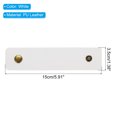 thumbnail image 2 of 6 Pcs Leather Napkin Rings Rustic Table Decor Thanksgiving White, 2 of 6