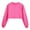 Hot Pink, variant on Kiijoy Toddler Girls Fall Sweatshirt Unisex Casual Sports Crew Neck Pullover Top, Sizes 4-5