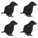thumbnail image 1 of Decoración de cuervos de Halloween, 4 piezas de decoración de cuervos de Halloween, decoración de cuervos con plumas negras, accesorios de fotografía de cuervos, tecnología innovadora, 1 of 12