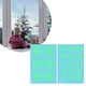 thumbnail image 1 of Pegatinas estáticas que brillan en la oscuridad con copos de nieve para fiestas y ventanas en invierno con diseños festivos, 1 of 7