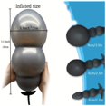 thumbnail image 3 of 1pc Silicone Expand Inflatable Anal Plug, Expansion Diameter 5.1inch Inflatable Super Anal Plug Inflatable Huge Butt Plug Vagina Anus Expansion Prostate Massage Ass Dilator Sex Toy, 3 of 4