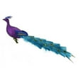 thumbnail image 2 of 12" Regal Peacock Glittered Green, Purple and Blue Bird Clip-On Christmas Ornament, 2 of 2